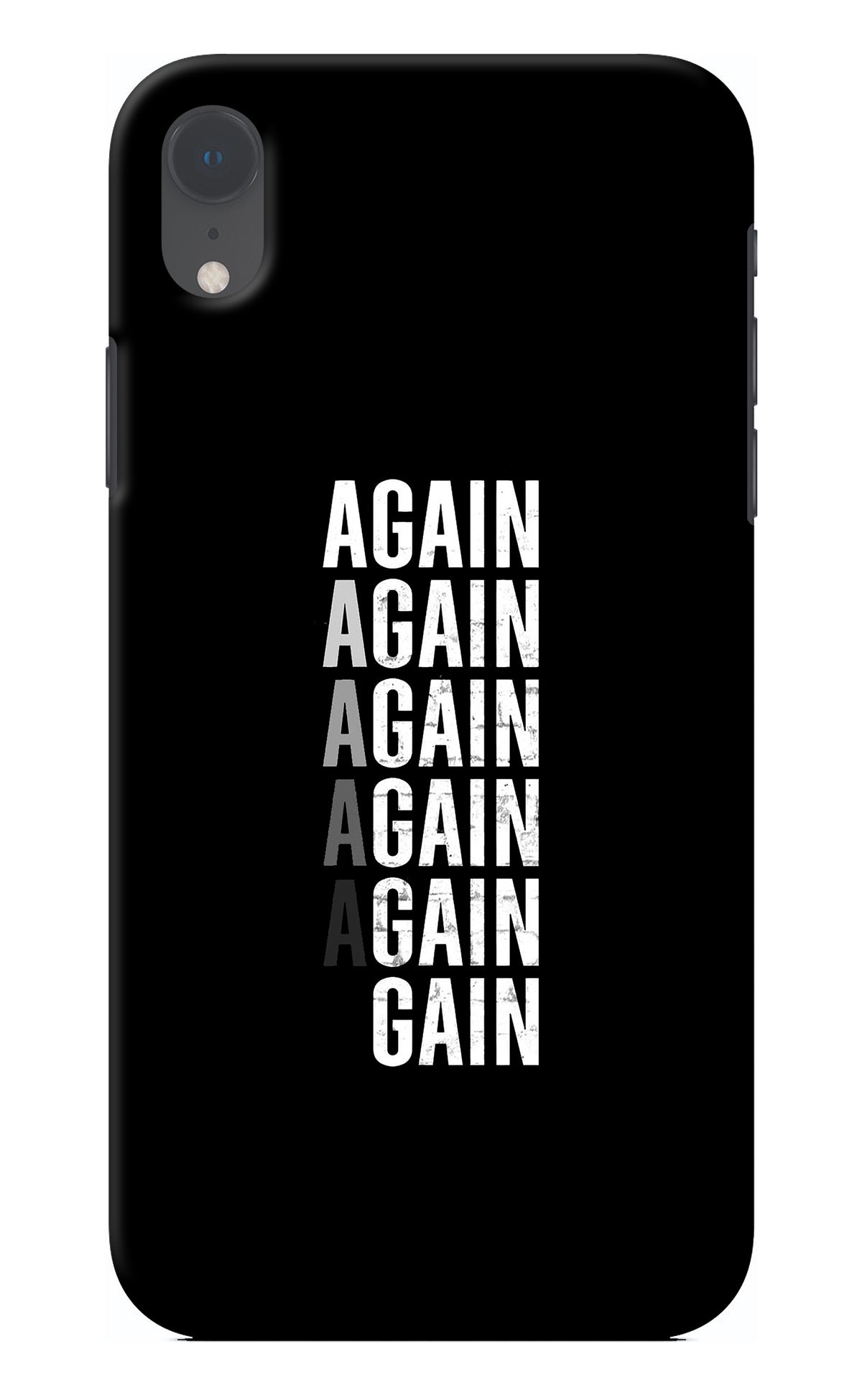 Again Again Gain iPhone XR Back Cover