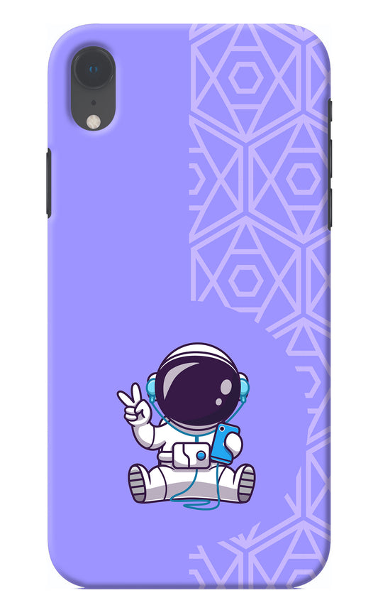 Cute Astronaut Chilling iPhone XR Back Cover