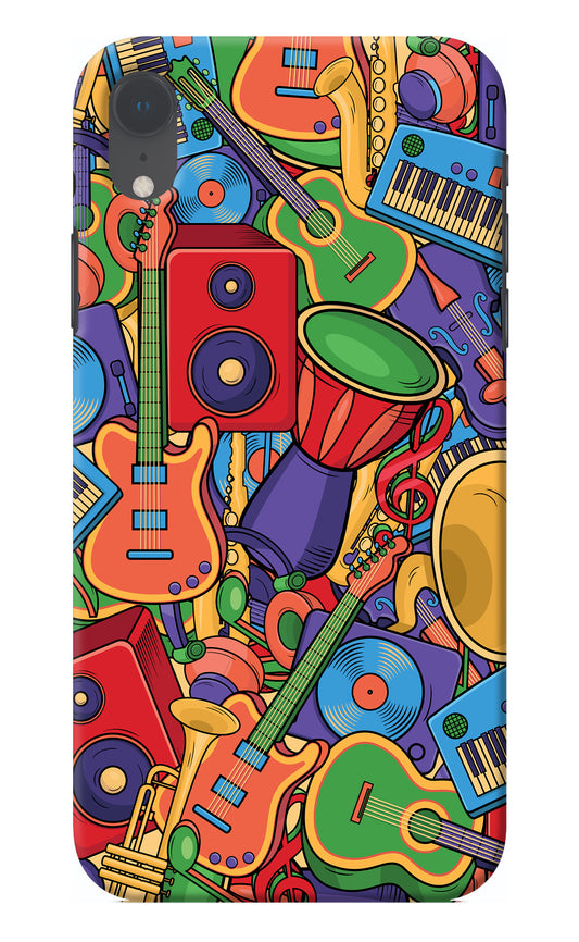 Music Instrument Doodle iPhone XR Back Cover