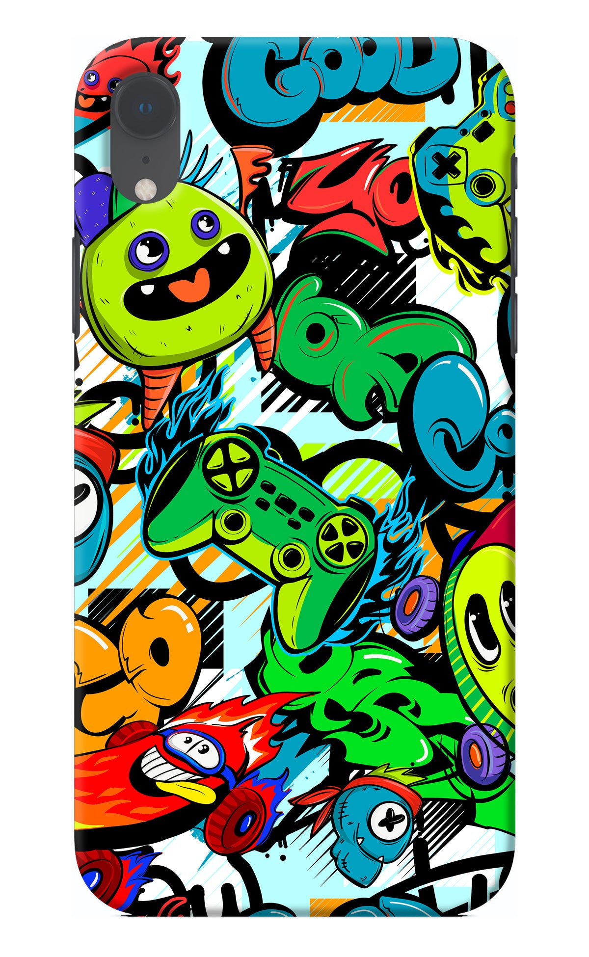 Game Doodle iPhone XR Back Cover