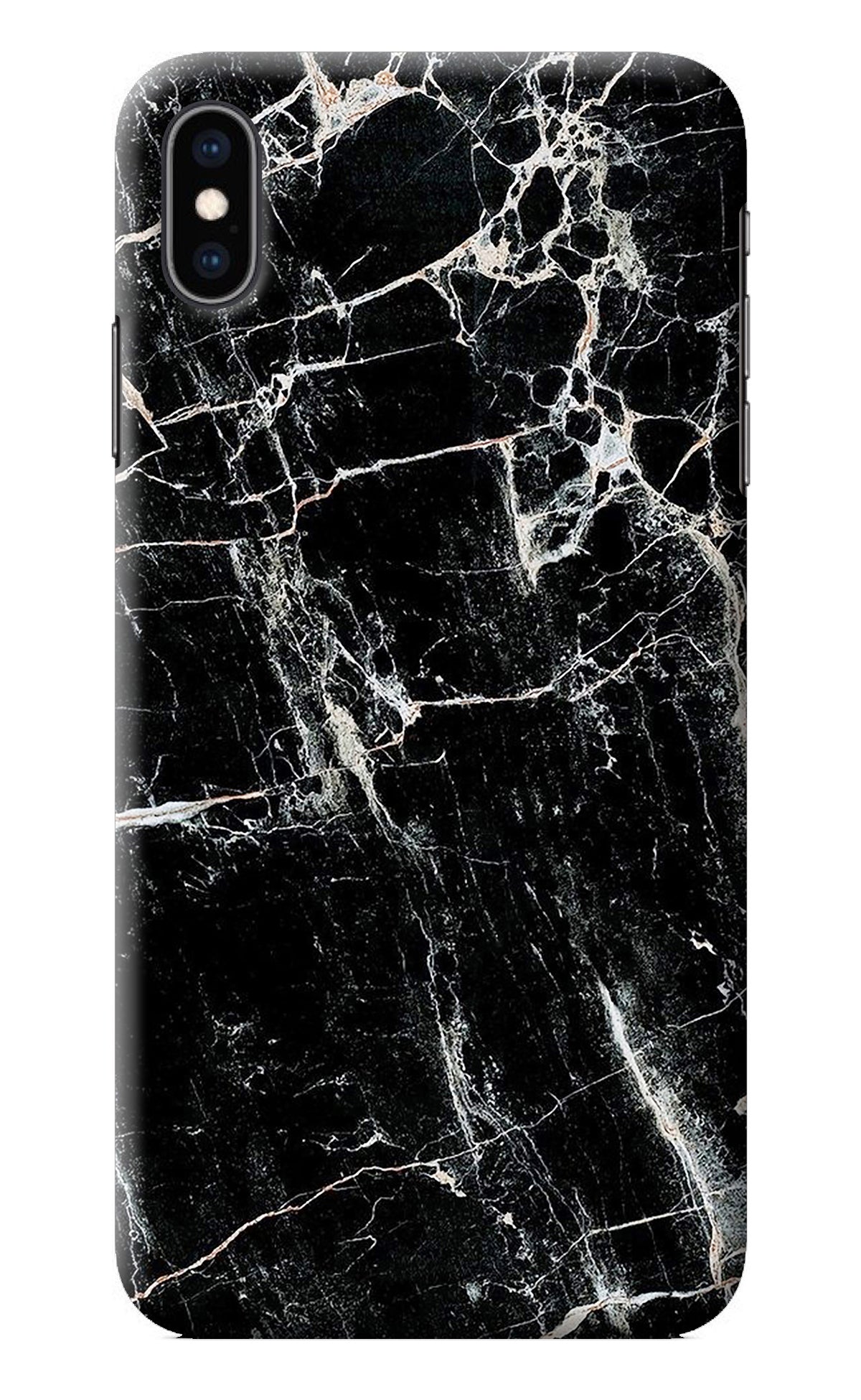 Black Marble Texture iPhone XS Max Back Cover