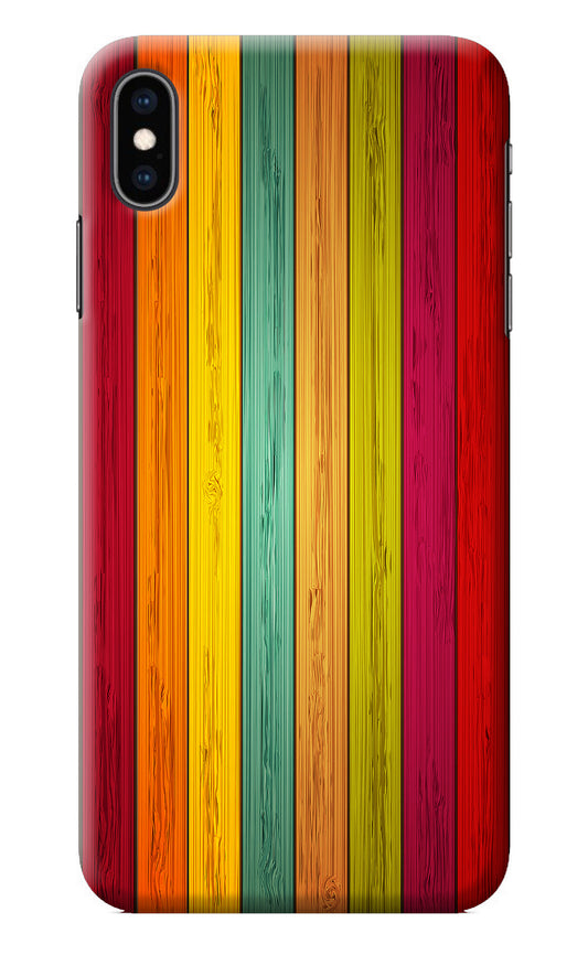 Multicolor Wooden iPhone XS Max Back Cover