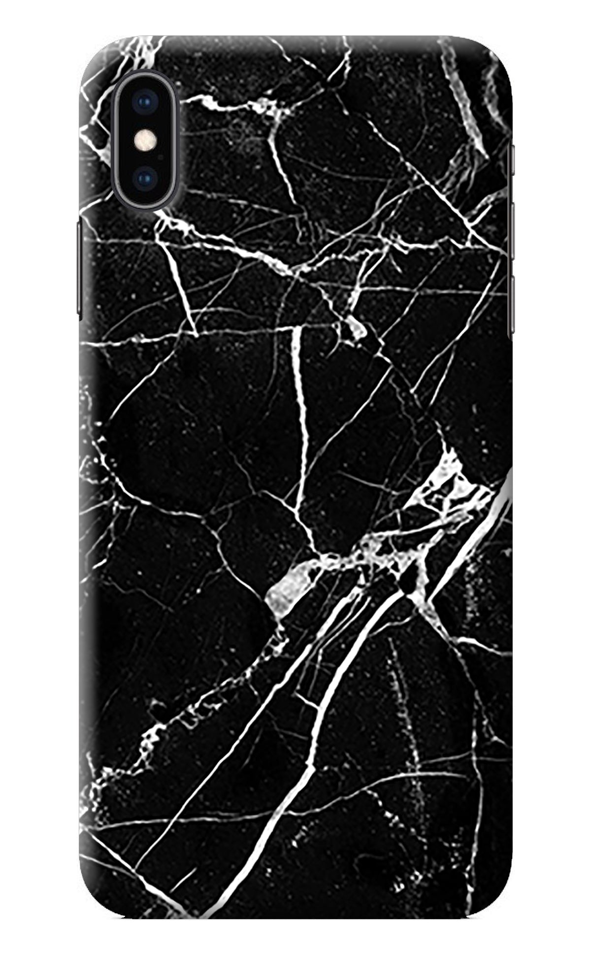 Black Marble Pattern iPhone XS Max Back Cover