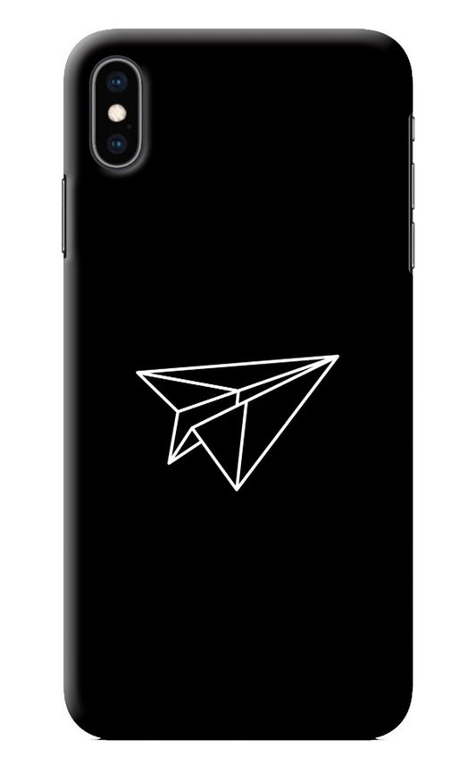 Paper Plane White iPhone XS Max Back Cover