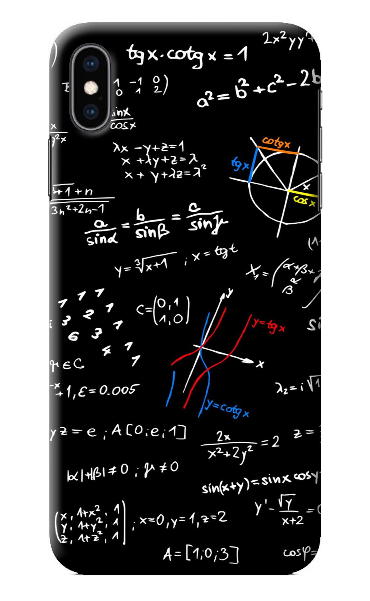 Mathematics Formula iPhone XS Max Back Cover