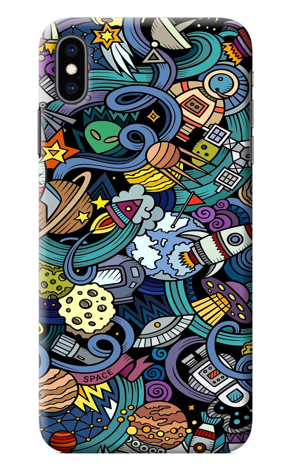 Space Abstract iPhone XS Max Back Cover