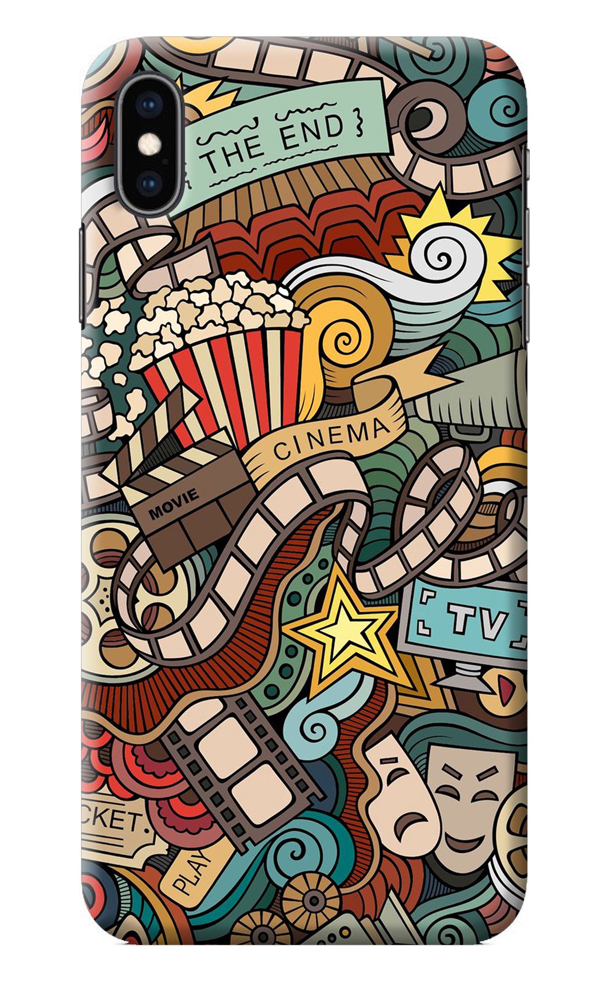 Cinema Abstract iPhone XS Max Back Cover