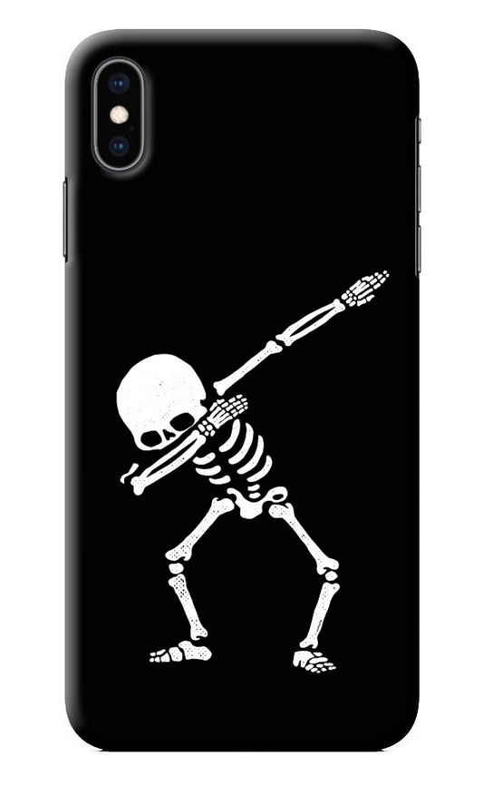 Dabbing Skeleton Art iPhone XS Max Back Cover