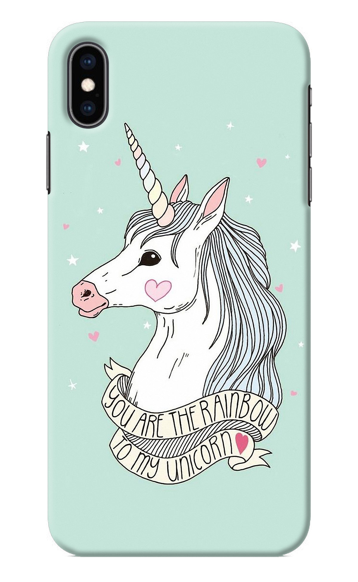 Unicorn Wallpaper iPhone XS Max Back Cover