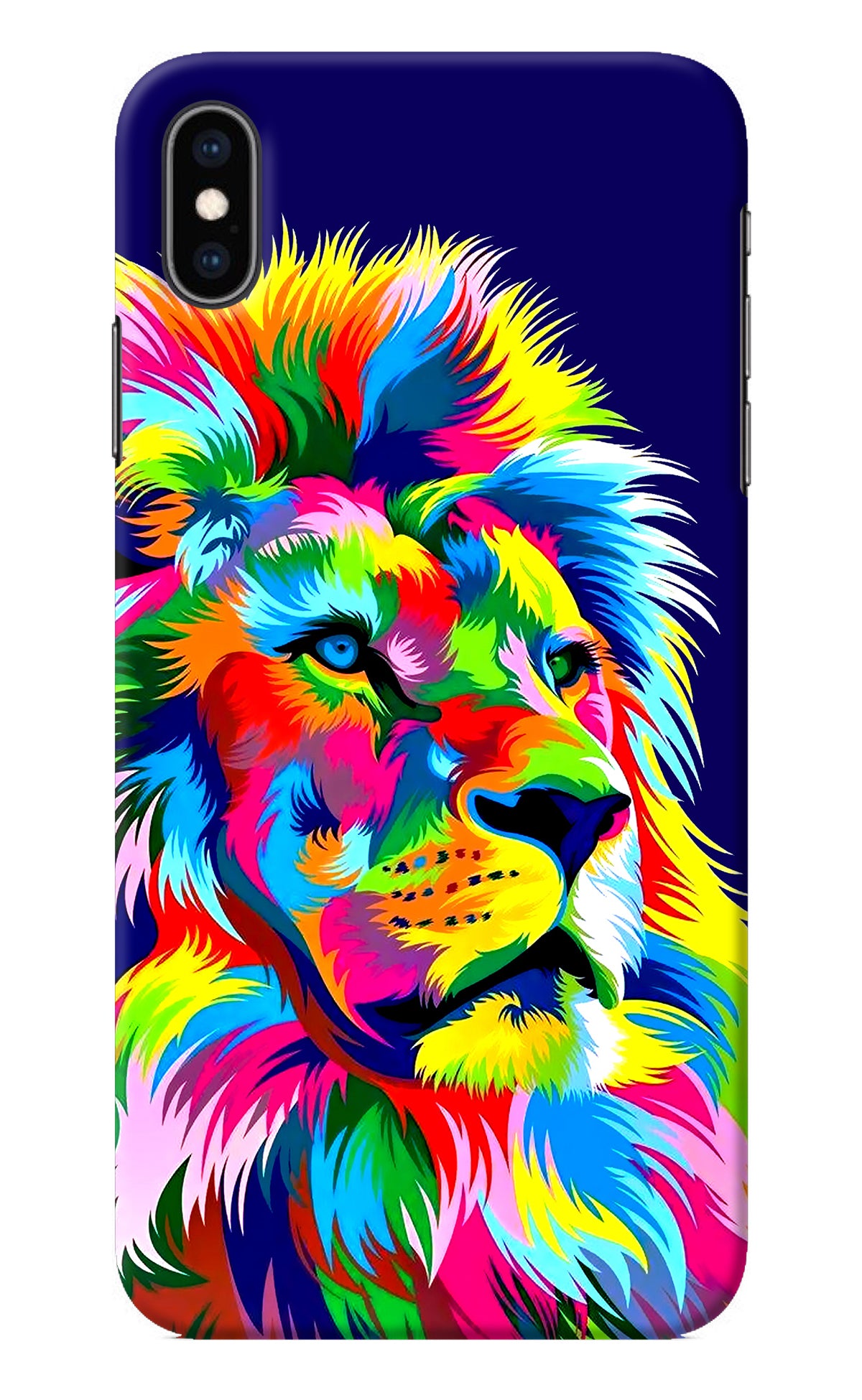 Vector Art Lion iPhone XS Max Back Cover