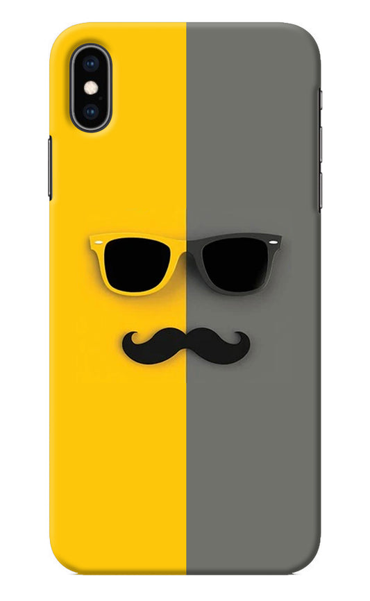 Sunglasses with Mustache iPhone XS Max Back Cover