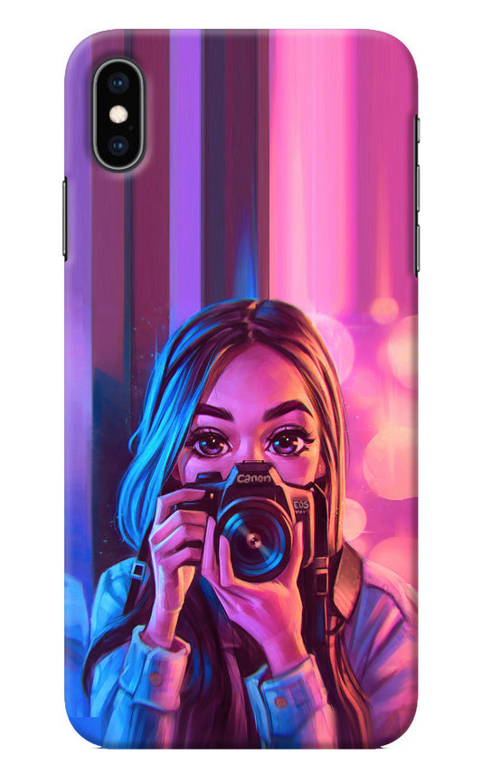 Girl Photographer iPhone XS Max Back Cover