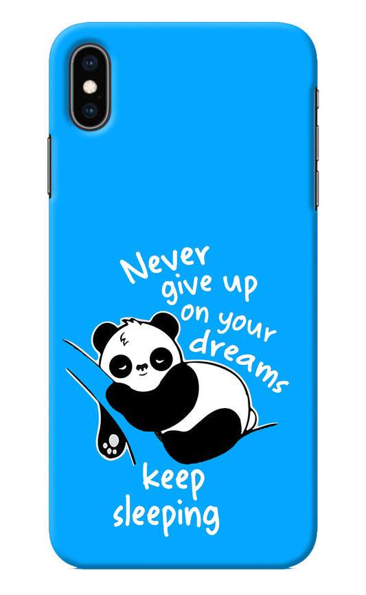 Keep Sleeping iPhone XS Max Back Cover