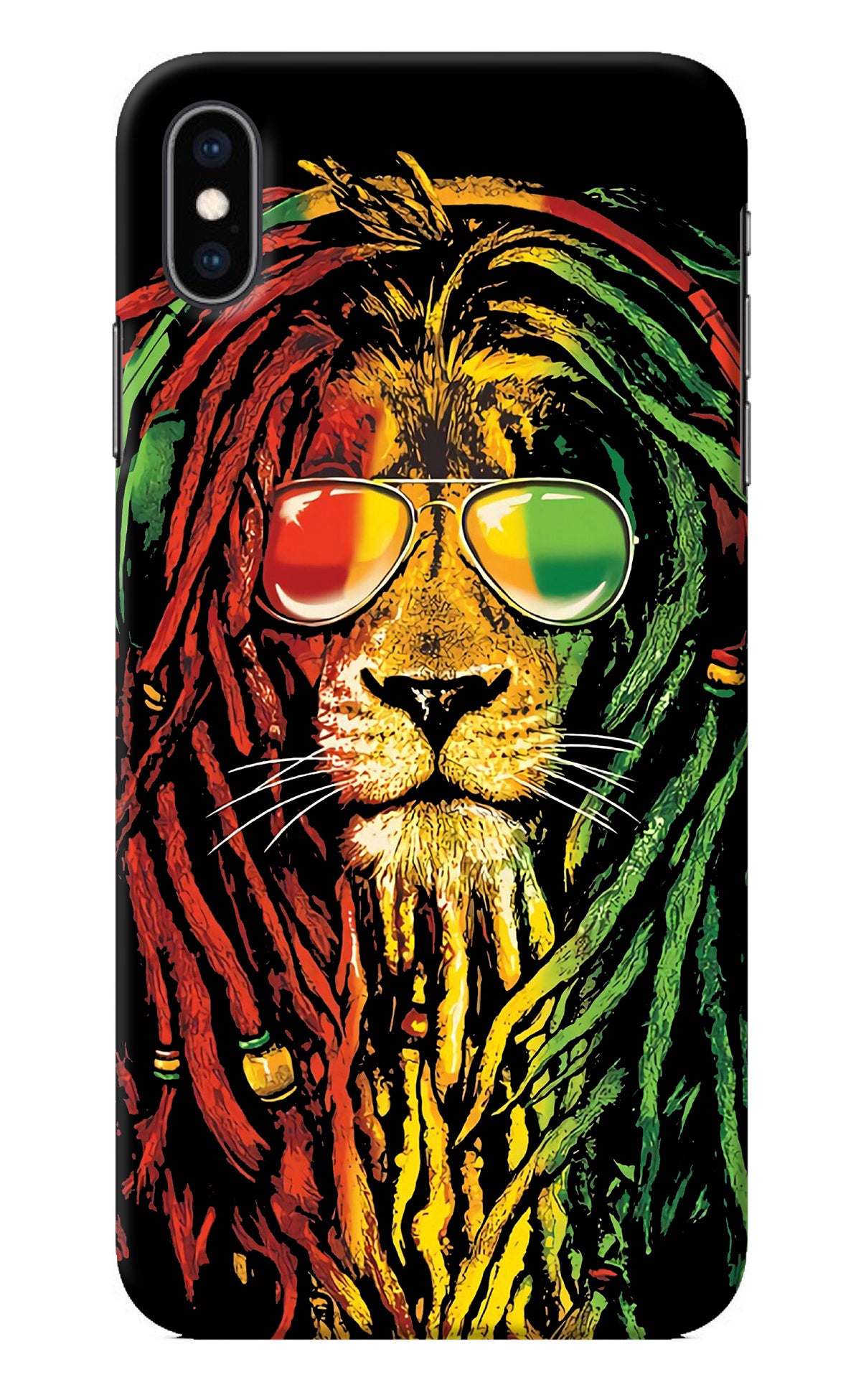 Rasta Lion iPhone XS Max Back Cover