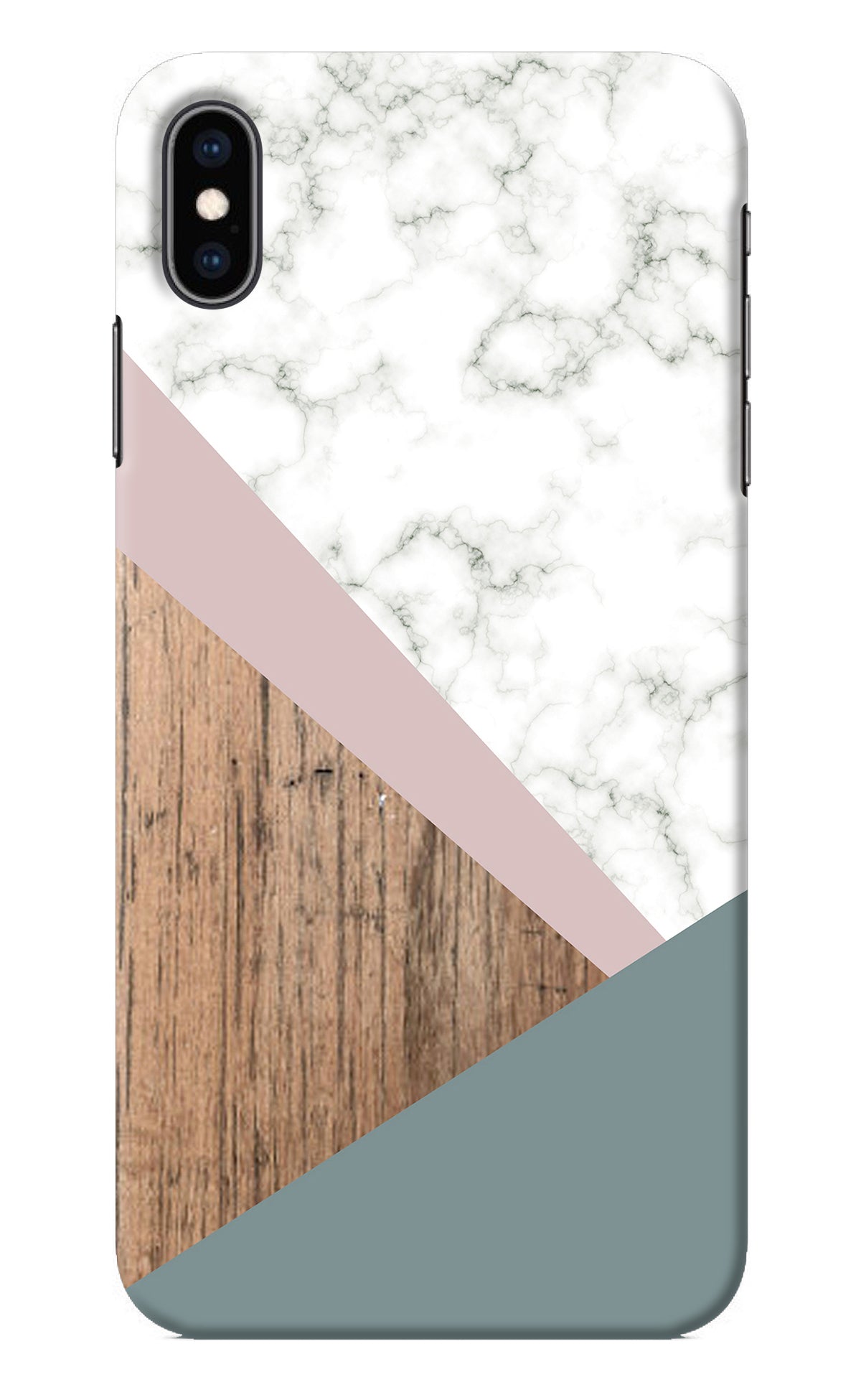 Marble wood Abstract iPhone XS Max Back Cover