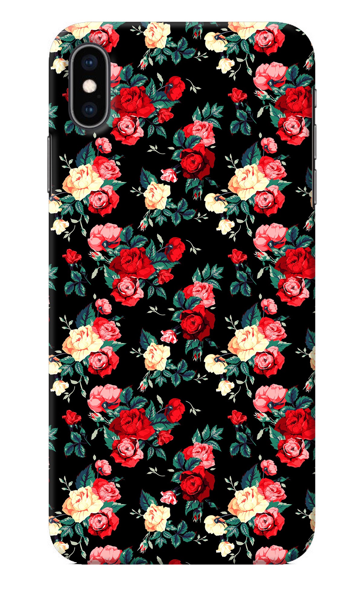 Rose Pattern iPhone XS Max Back Cover