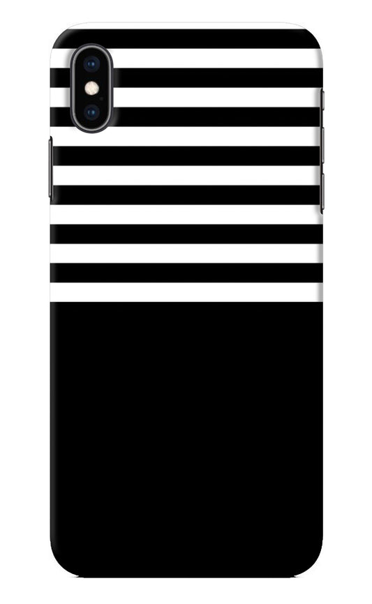 Black and White Print iPhone XS Max Back Cover