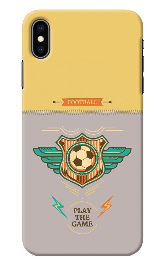 Football iPhone XS Max Back Cover