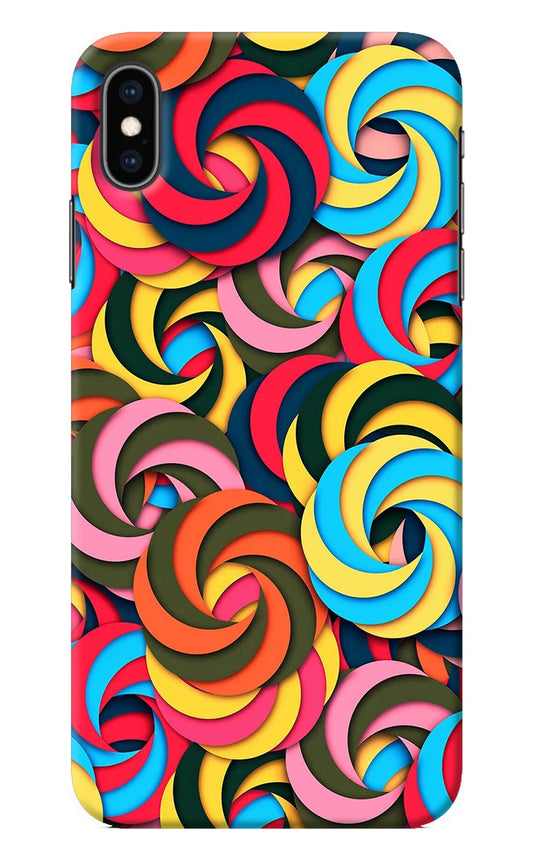 Spiral Pattern iPhone XS Max Back Cover