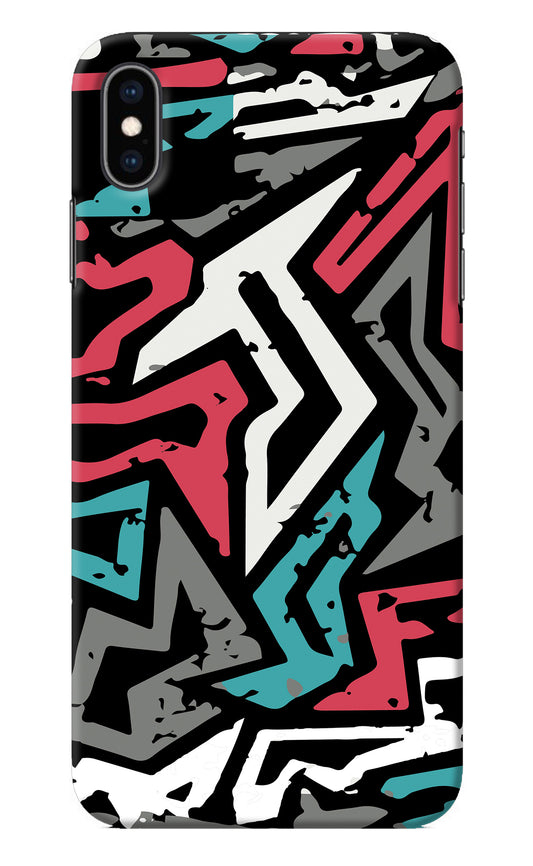 Geometric Graffiti iPhone XS Max Back Cover