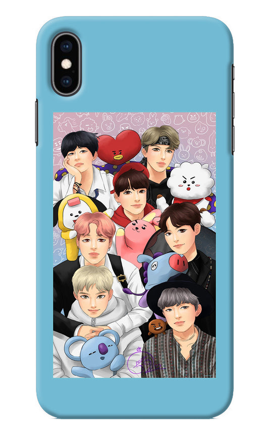 BTS with animals iPhone XS Max Back Cover