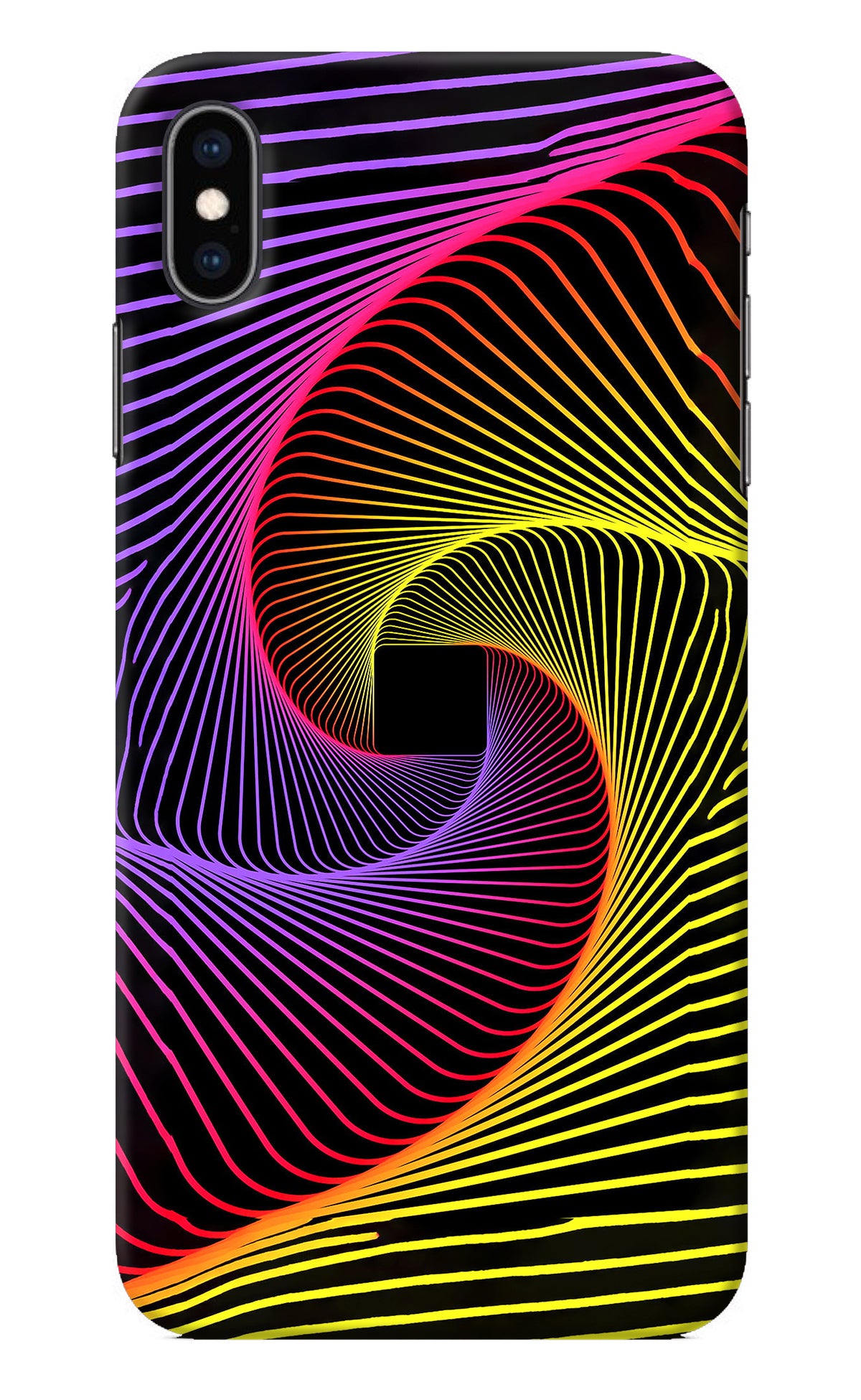 Colorful Strings iPhone XS Max Back Cover