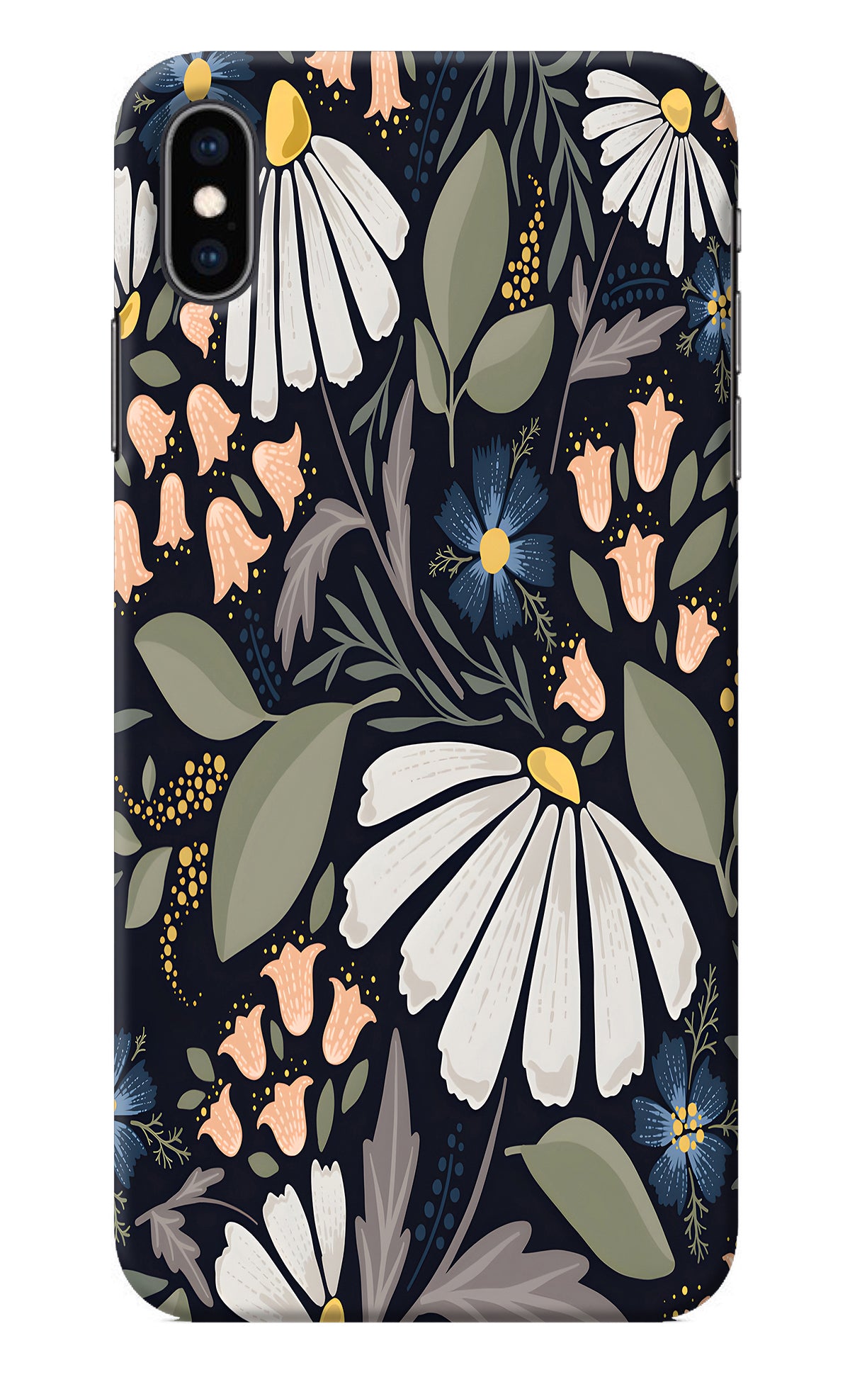 Flowers Art iPhone XS Max Back Cover