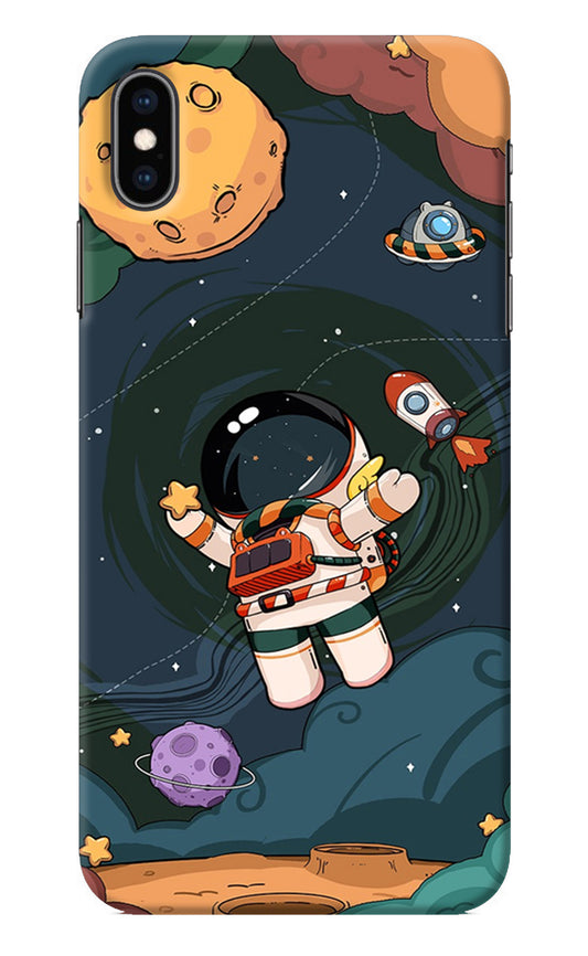 Cartoon Astronaut iPhone XS Max Back Cover