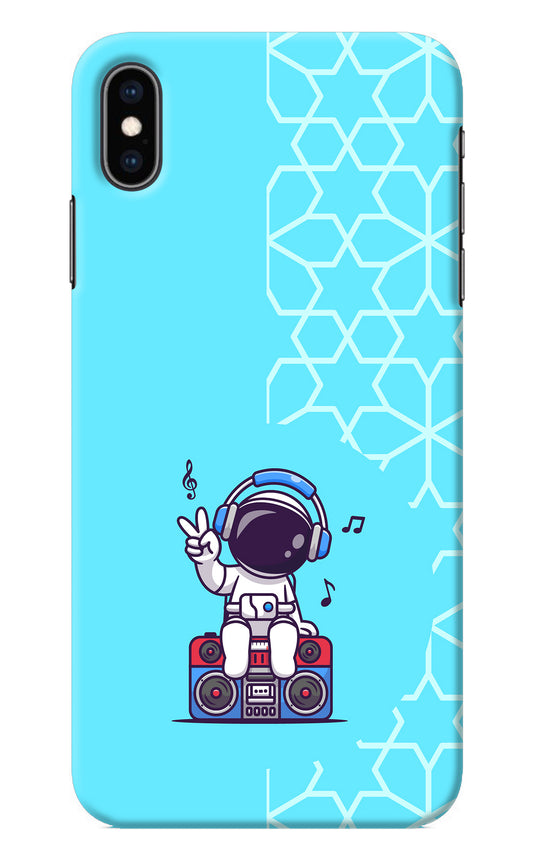 Cute Astronaut Chilling iPhone XS Max Back Cover