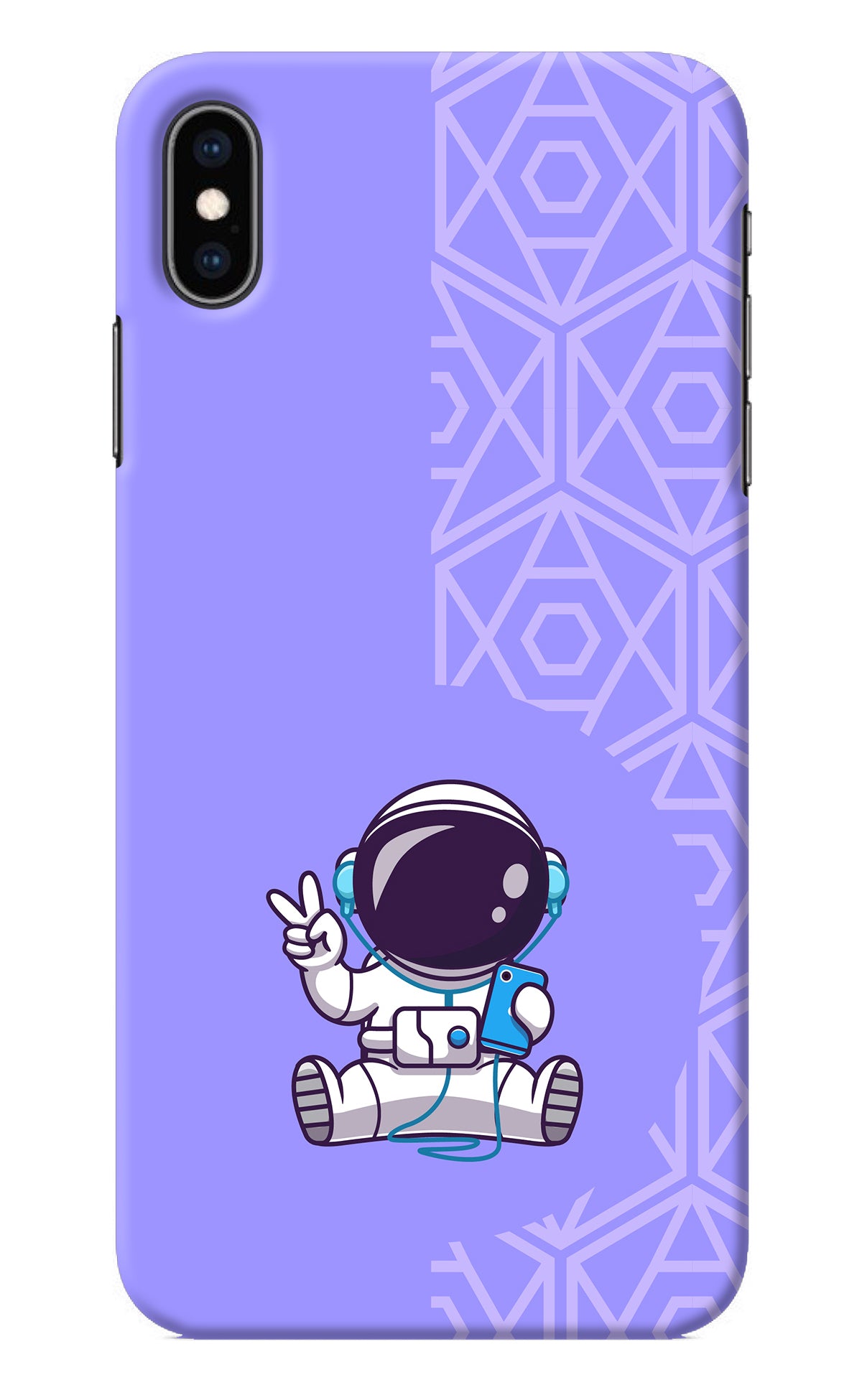 Cute Astronaut Chilling iPhone XS Max Back Cover