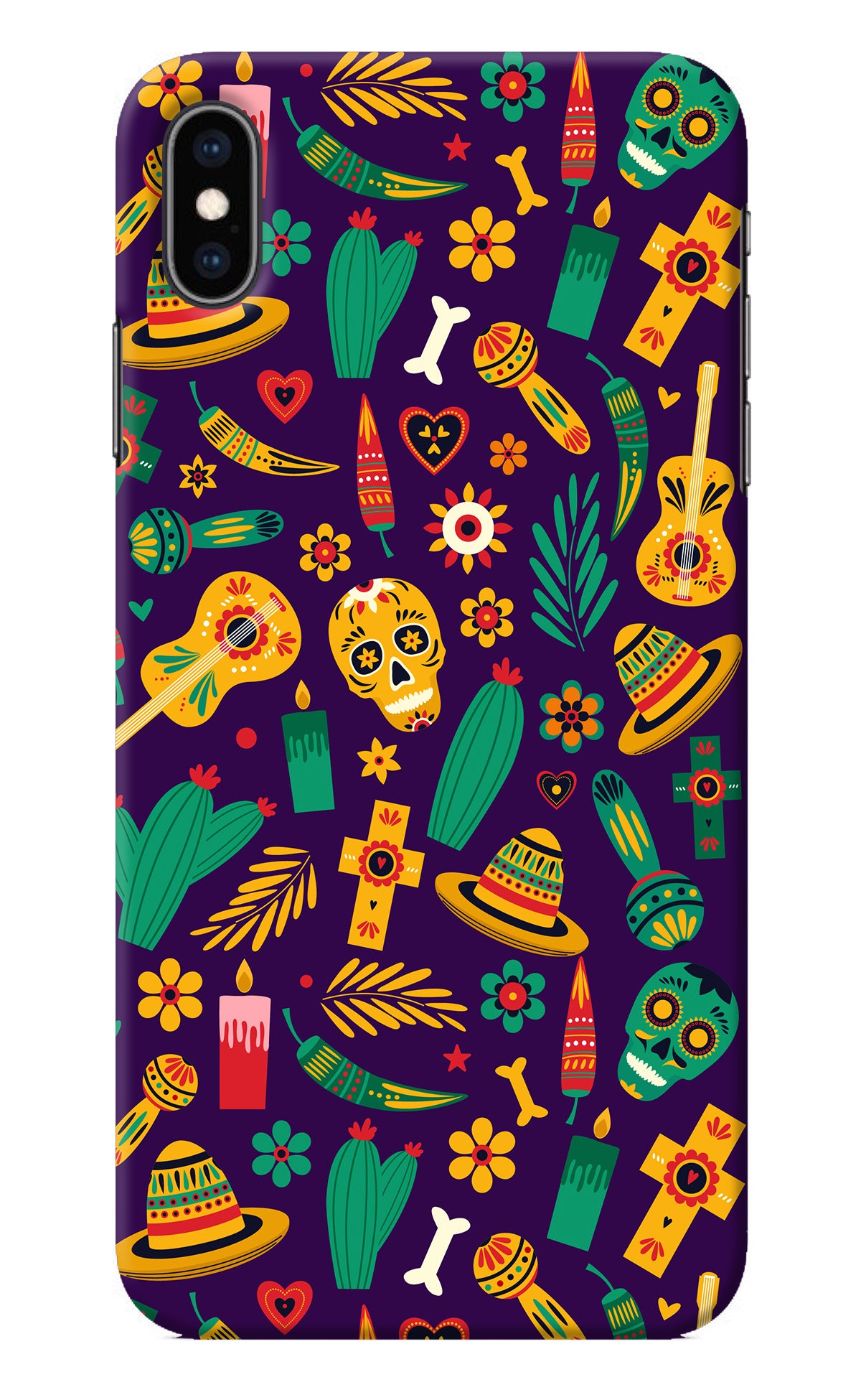 Mexican Artwork iPhone XS Max Back Cover