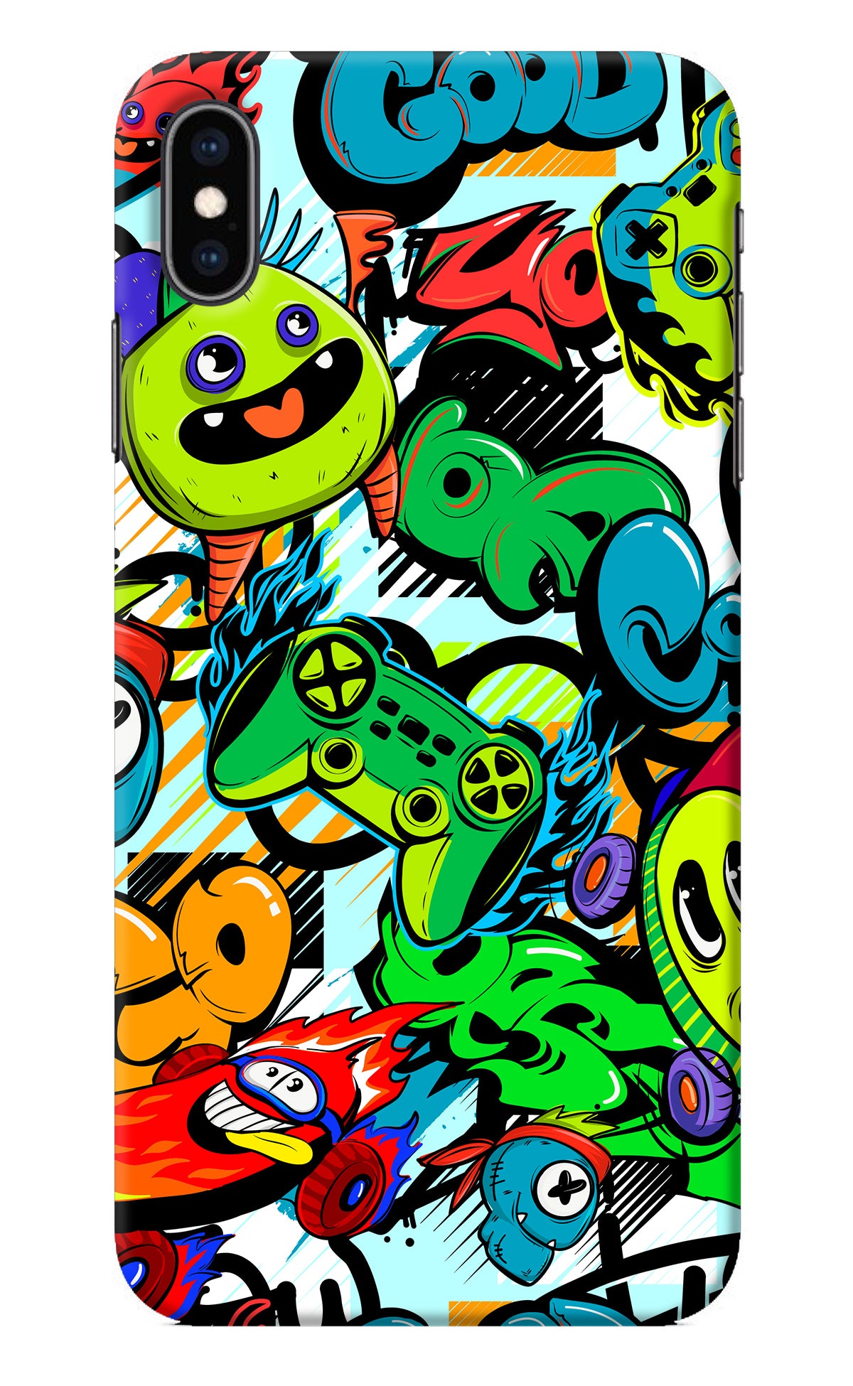 Game Doodle iPhone XS Max Back Cover