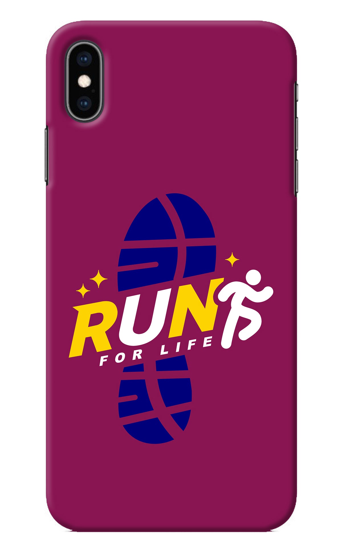 Run for Life iPhone XS Max Back Cover