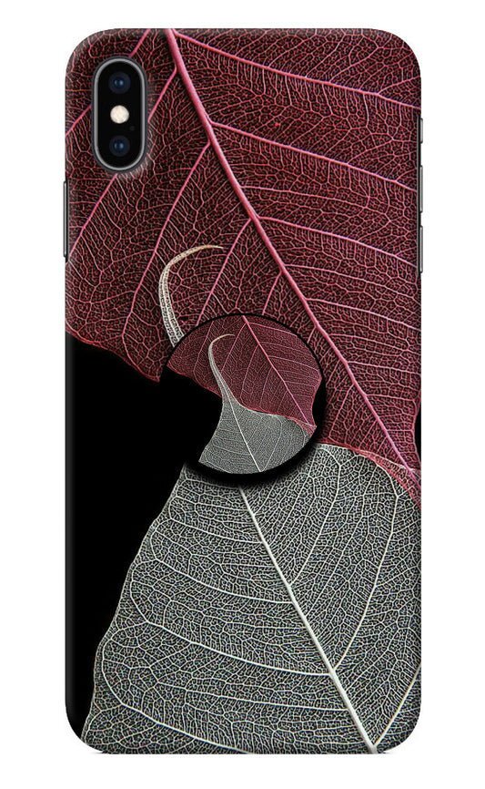 Leaf Pattern iPhone XS Max Pop Case