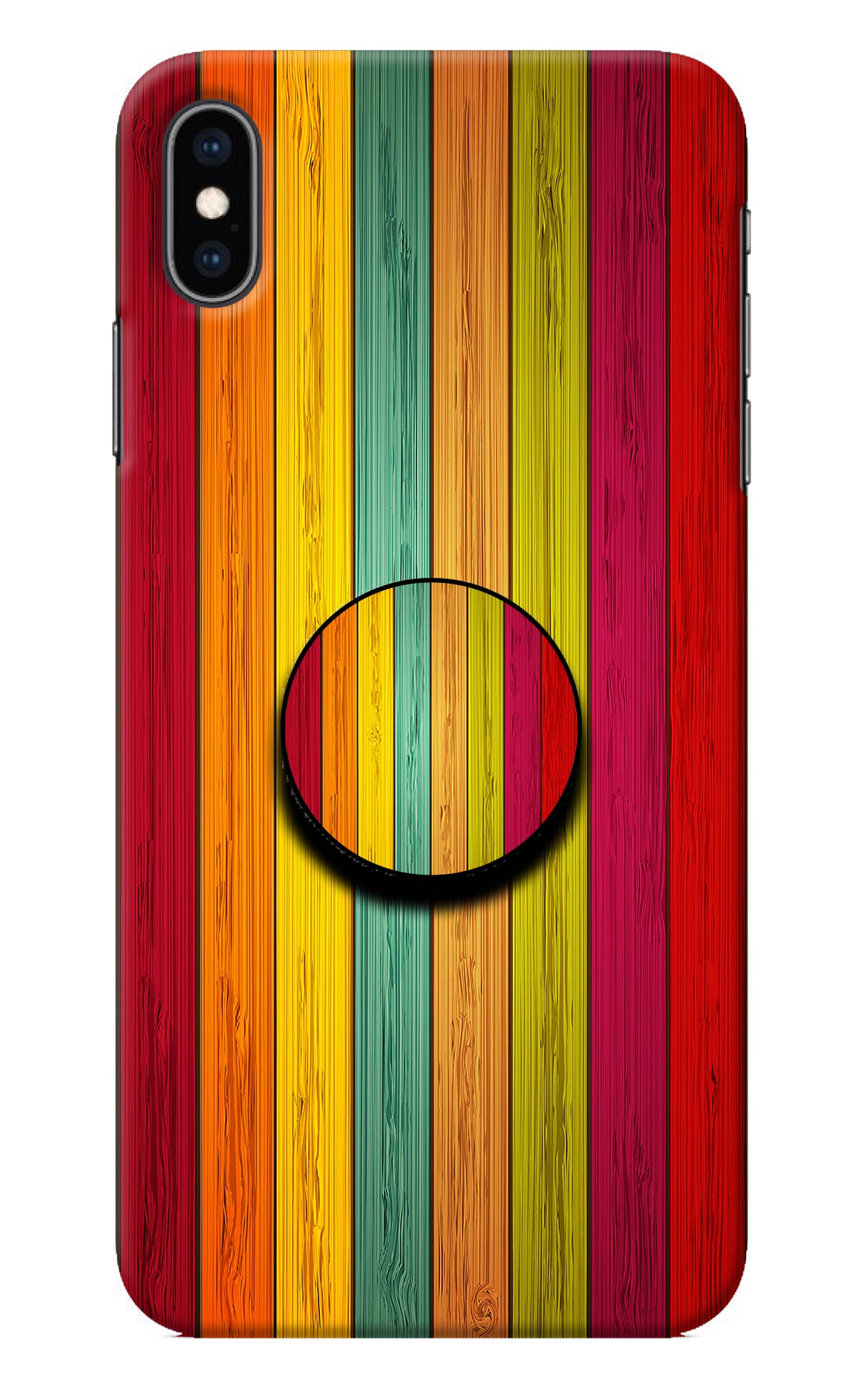 Multicolor Wooden iPhone XS Max Pop Case