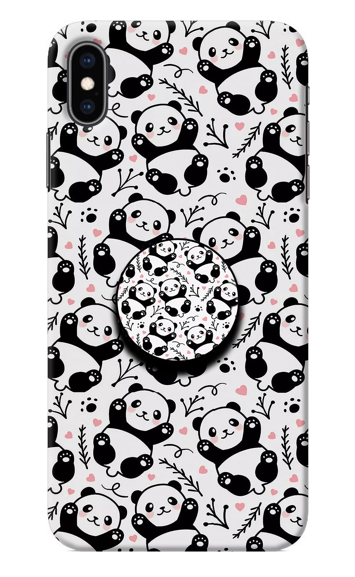 Cute Panda iPhone XS Max Pop Case