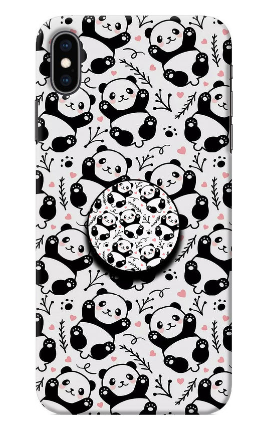 Cute Panda iPhone XS Max Pop Case