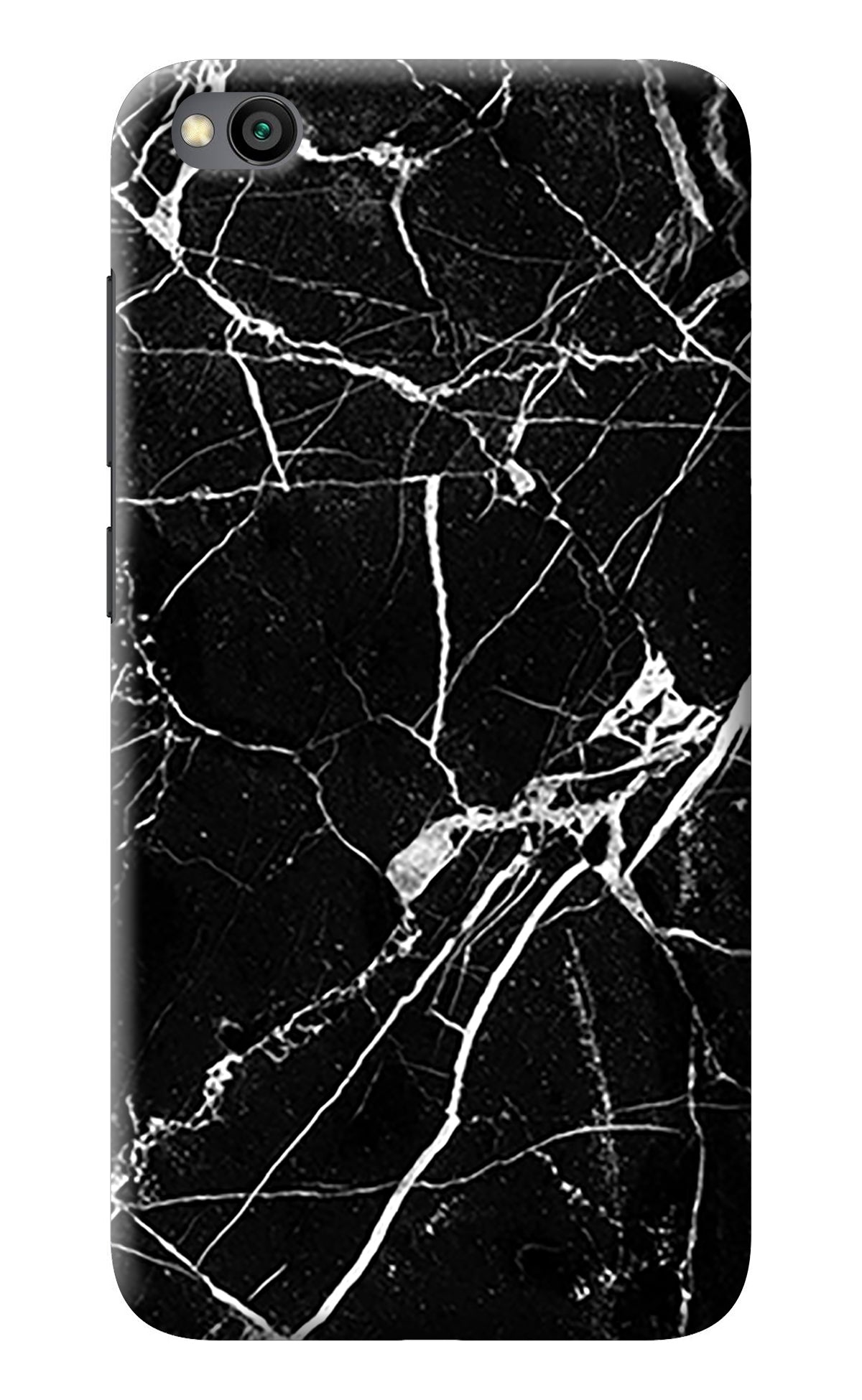 Black Marble Pattern Redmi Go Back Cover