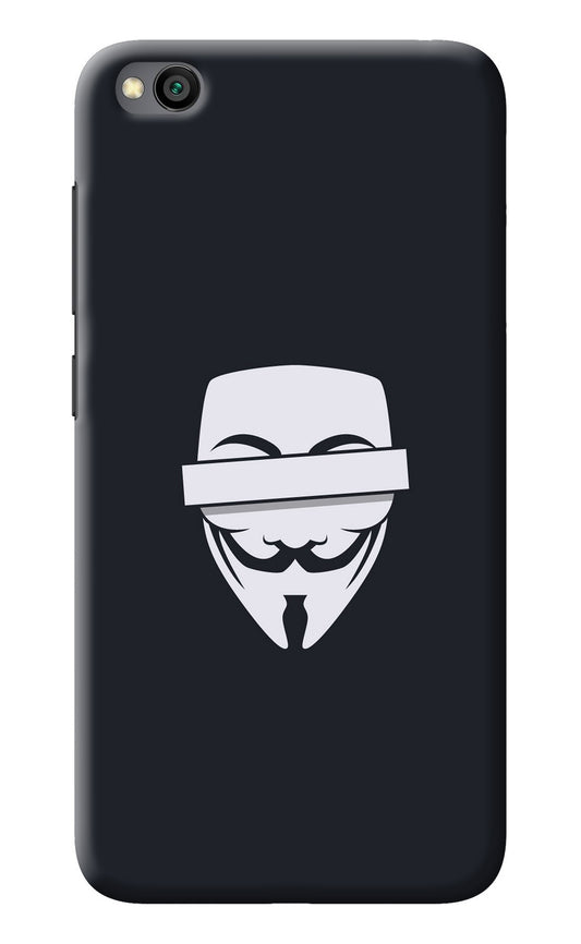 Anonymous Face Redmi Go Back Cover
