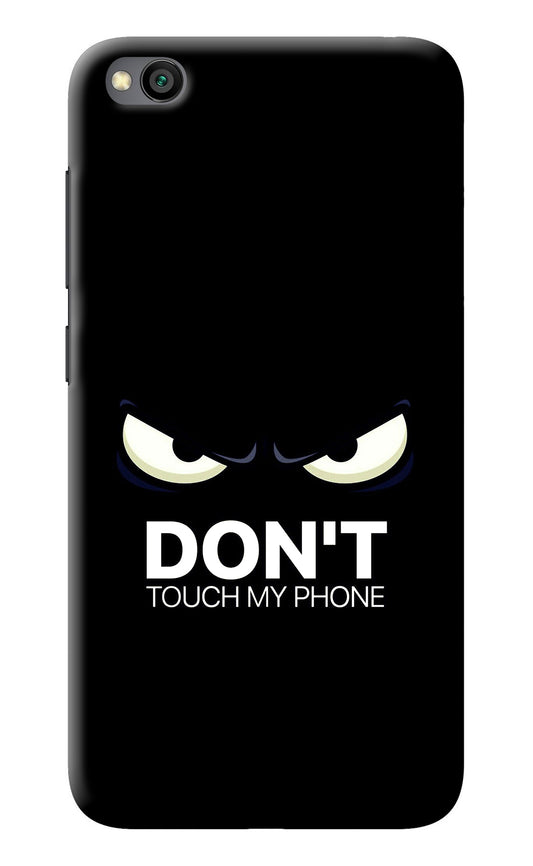 Don'T Touch My Phone Redmi Go Back Cover