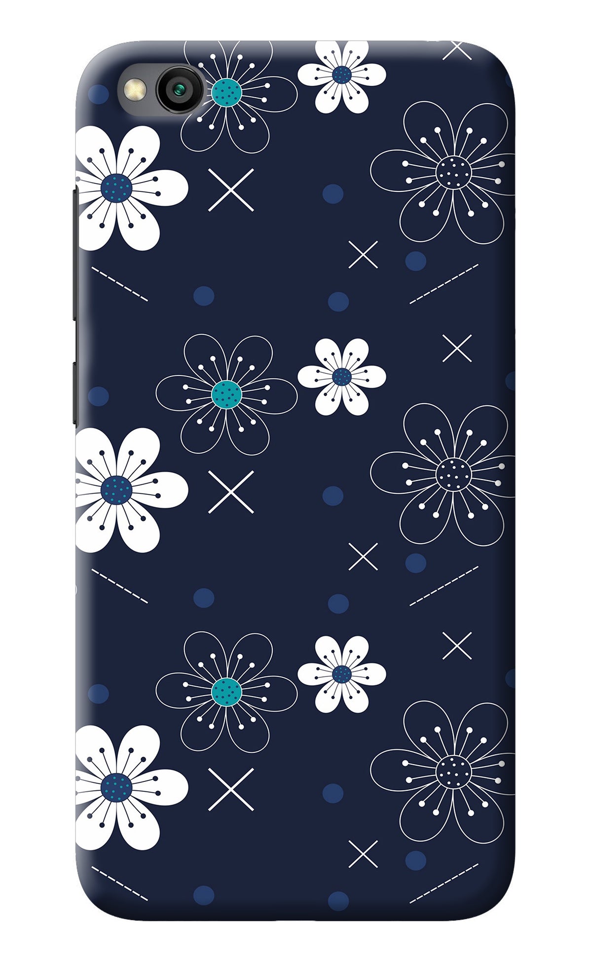 Flowers Redmi Go Back Cover