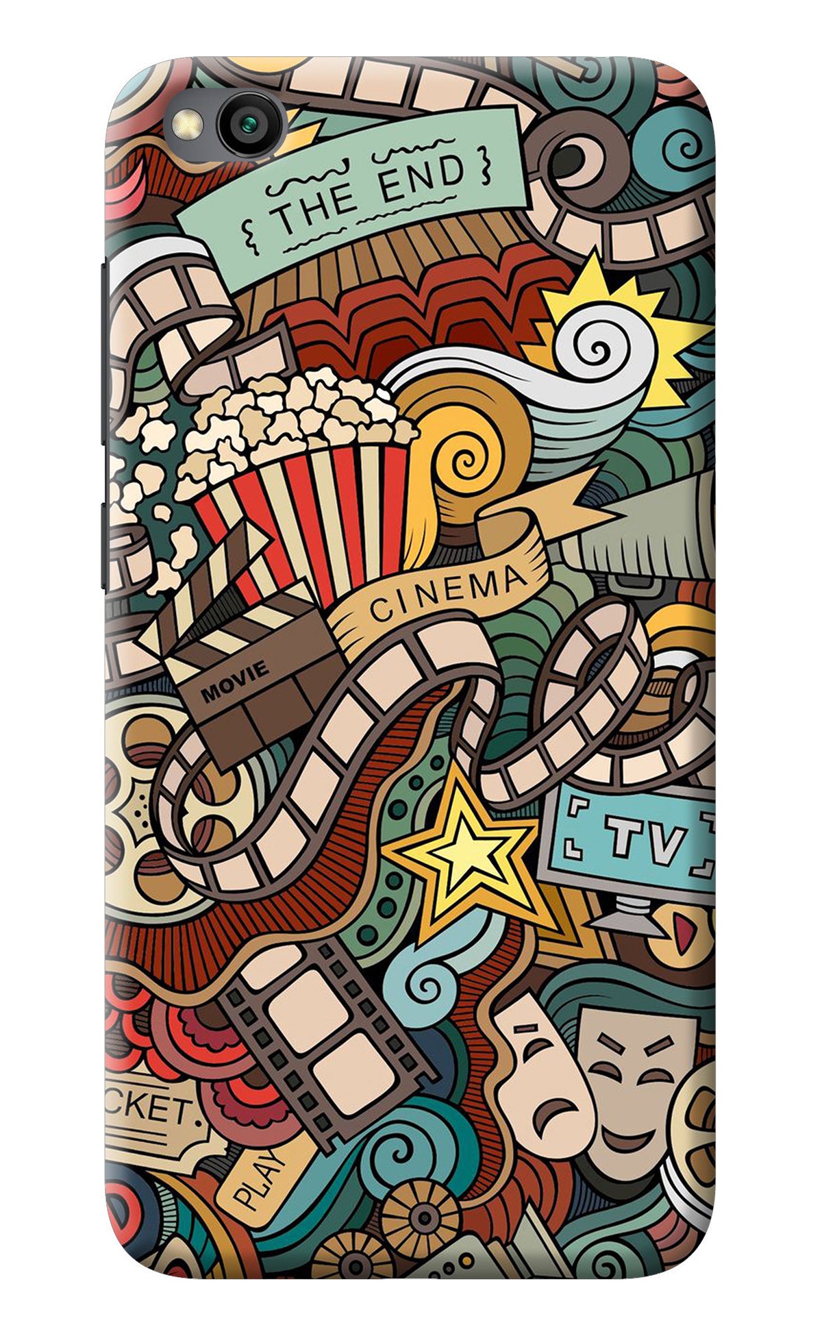 Cinema Abstract Redmi Go Back Cover