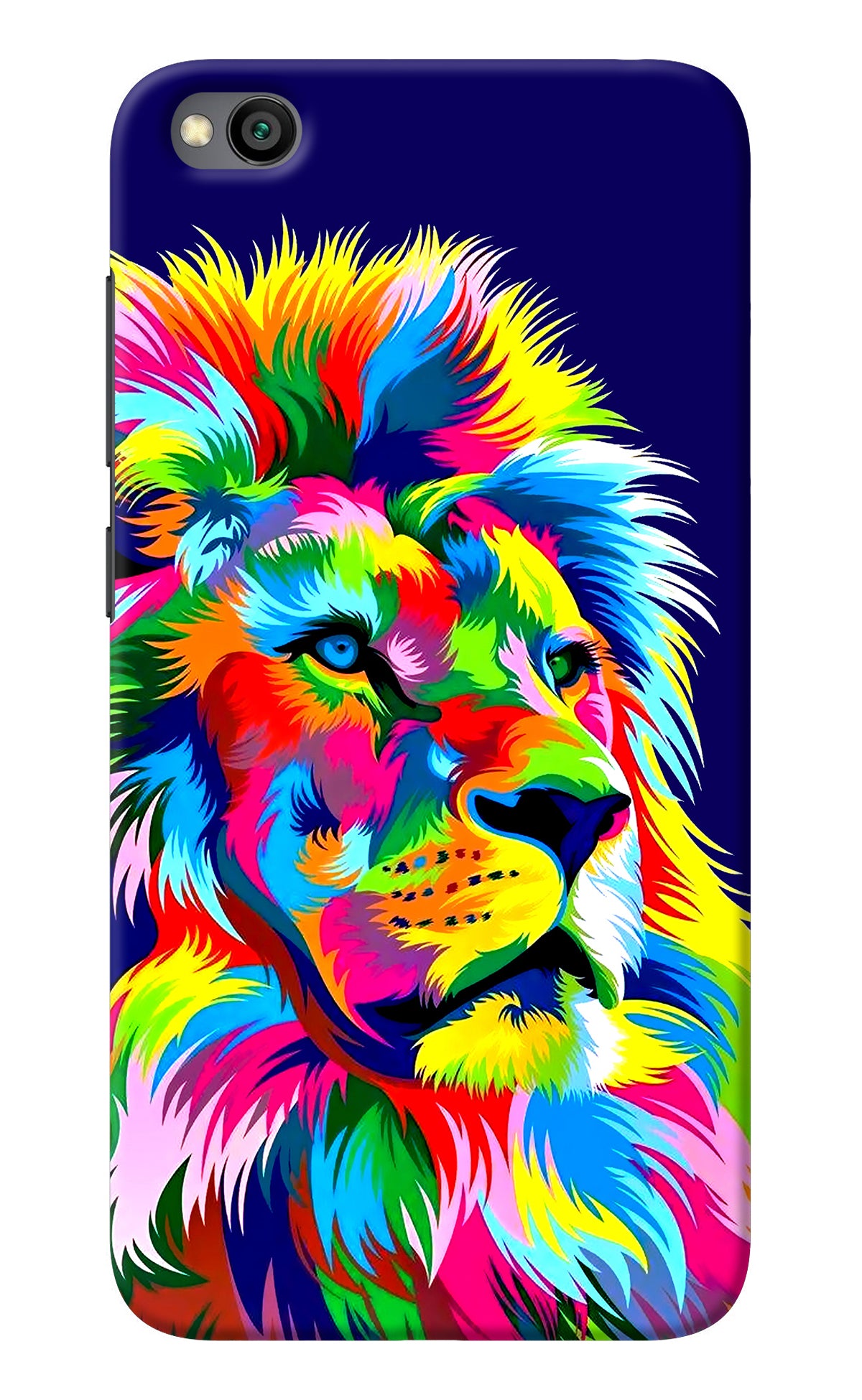 Vector Art Lion Redmi Go Back Cover