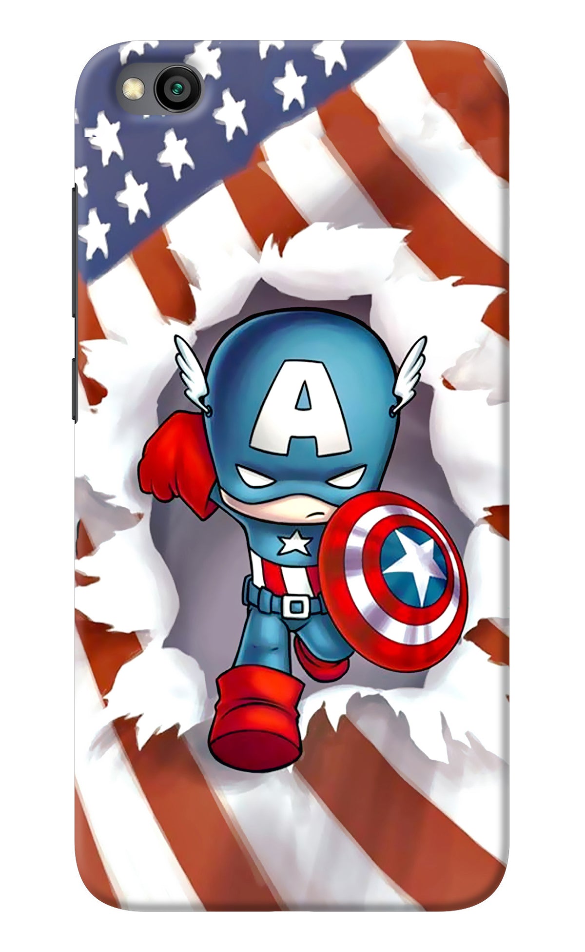 Captain America Redmi Go Back Cover