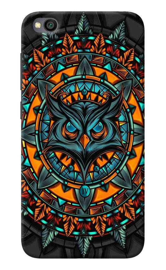 Angry Owl Art Redmi Go Back Cover