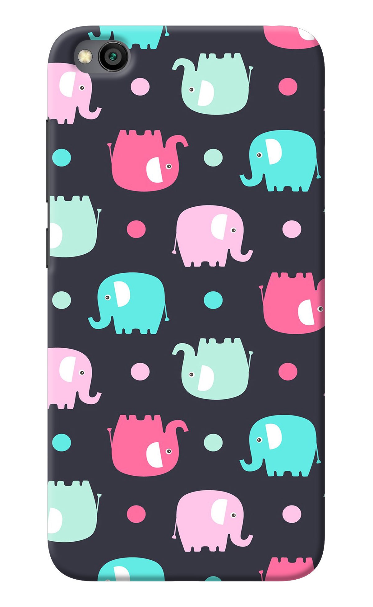 Elephants Redmi Go Back Cover