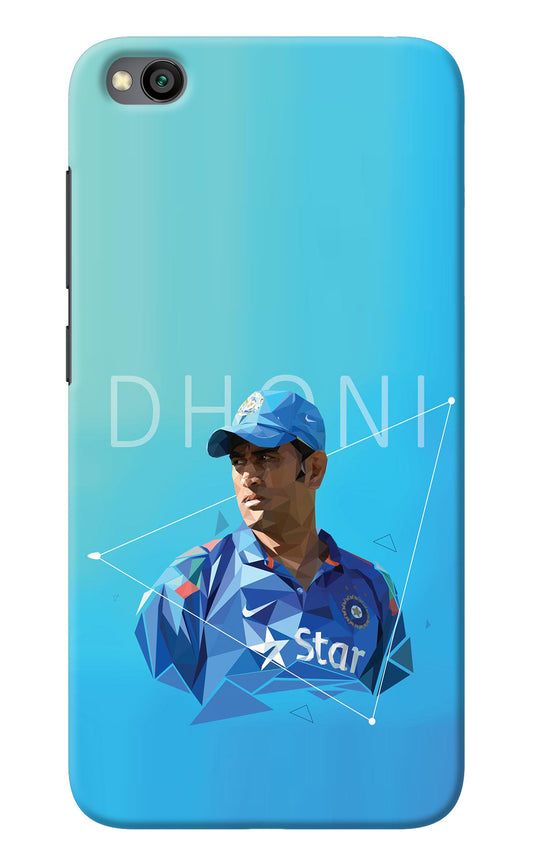 Dhoni Artwork Redmi Go Back Cover