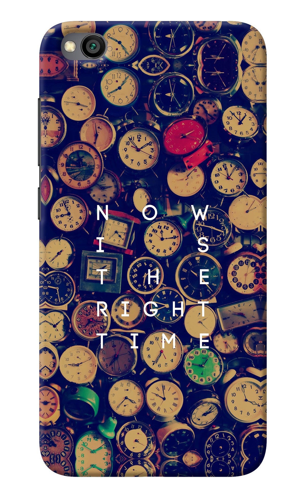 Now is the Right Time Quote Redmi Go Back Cover