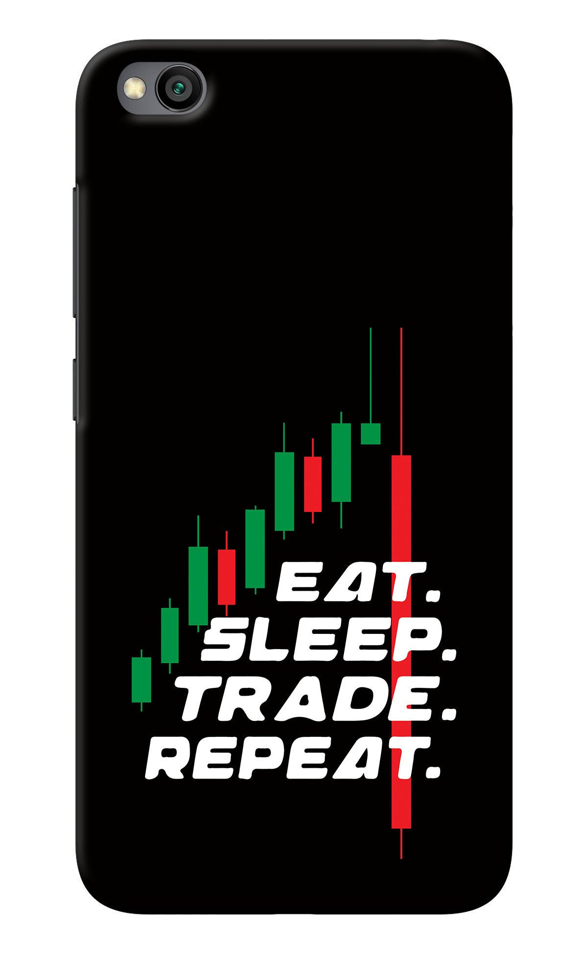 Eat Sleep Trade Repeat Redmi Go Back Cover