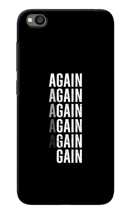 Again Again Gain Redmi Go Back Cover